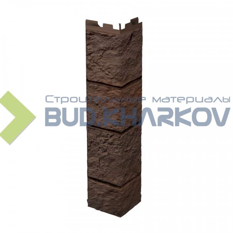 Планка VOX Solid SandStone "Зовнішній кут" Dark Brown 0,42 м