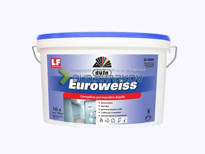 Dufa D604, Супербелая краска (Euroweiss) 10л