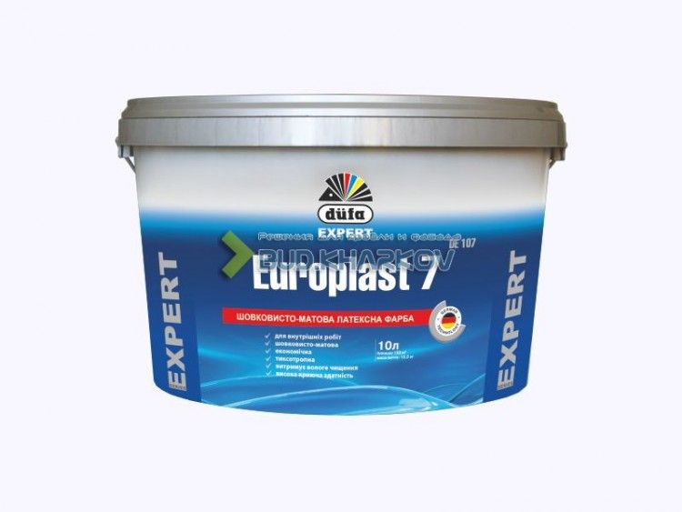 Dufa Expert DЕ107, Europlast 7 (Шелковисто-матовая латексная краска) 5л