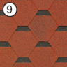 Битумная черепица ROOFSHIELD Стандарт цвет 2,4,6,8,9,14,15,52,43