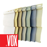 Сайдинг с двойным изломом VOX(Польша) серый, голубой, янтарный, желтый, песок, светло-зеленый