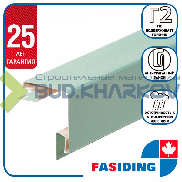 Планка FaSiding "внешний угол" "Папоротник" Т-12. 3.05м