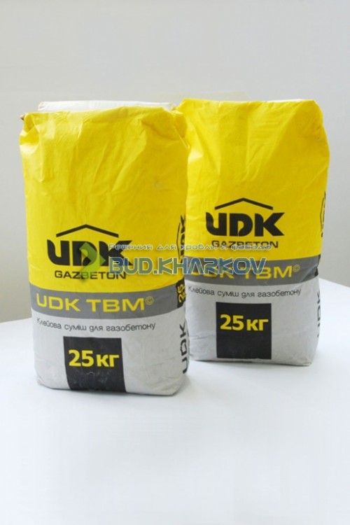 Клеевая смесь UDK TBM для газобетонных блоков